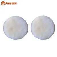 2 x Genuine Wool Polishing Pad Car Paint Grinding Waxing Pads Sponge Brushes Clean Tools for Car Machine Polisher 50-180mm