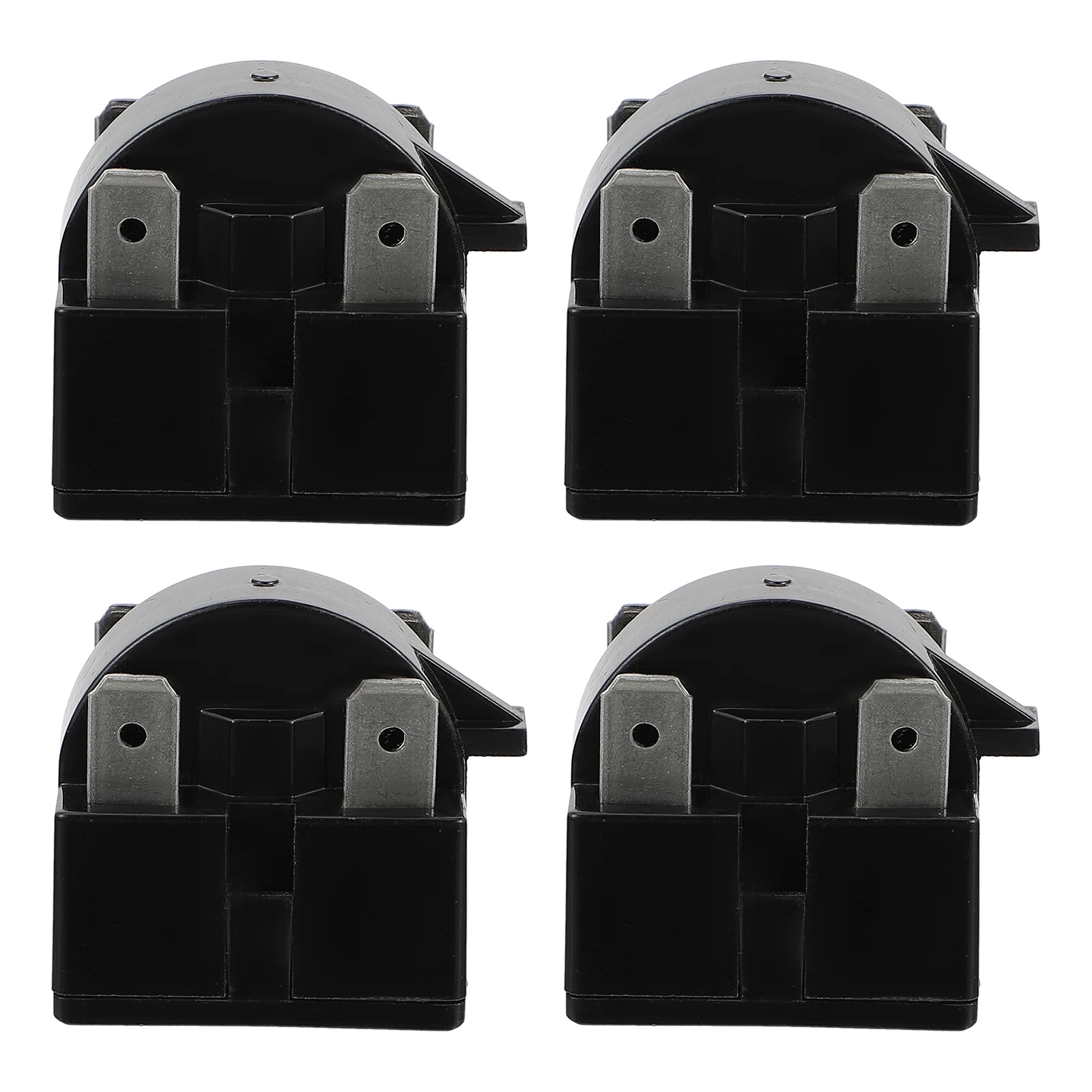 

4pcs Compressor Starter Insert Plastic Relay Capacitor Cooling Parts Mini Fridge Freezer Household Refrigerator Overload