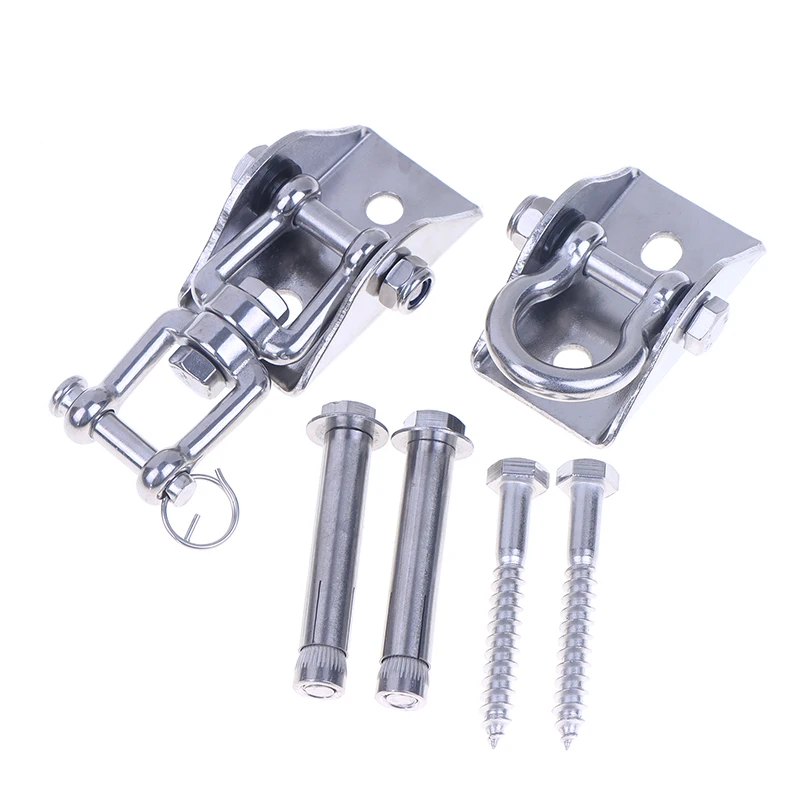 Colgadores de columpio de acero inoxidable 304: ganchos de suspensión para montaje en techo para hamaca de yoga, bolsa de boxeo, silla, bolsa de arena (accesorios de columpio)