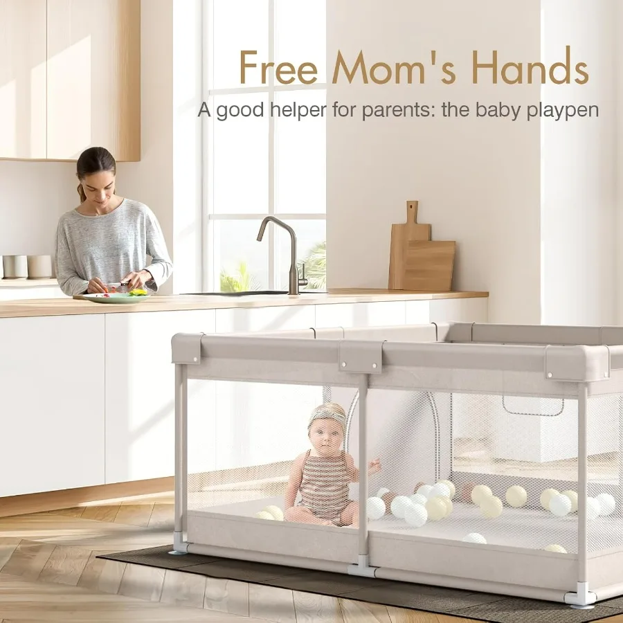 Baby PlaypenPlaypen for Babies and Toddlers Play Pen for Play Pen for Babies and Toddlers 47 47 inch playpen Without mat
