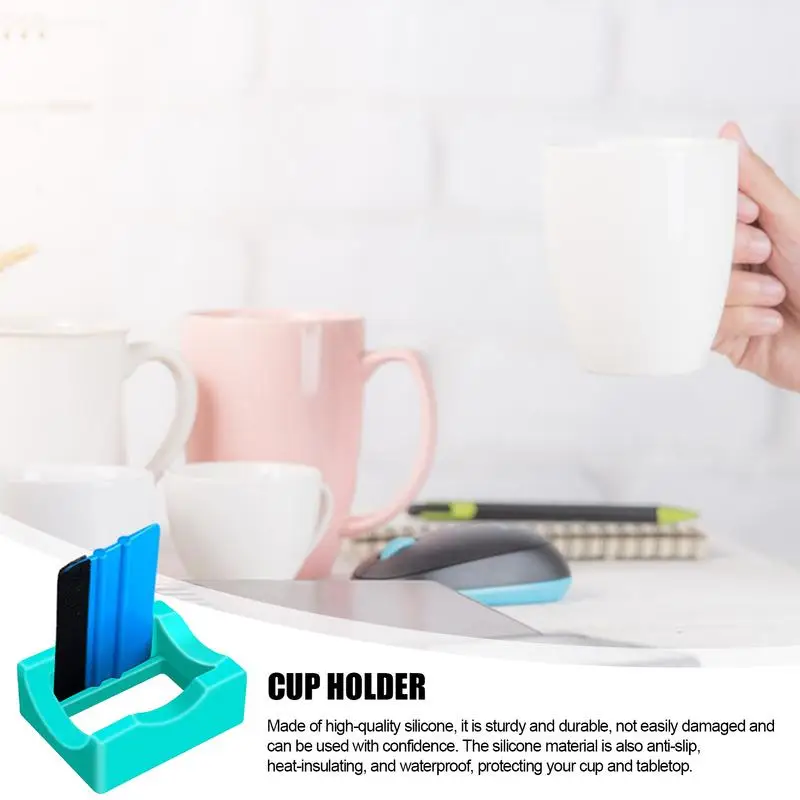 Cup Holder With Built-In Slot Small Mugs Holder With Built-In Slot Bottles Holder For Crafts With Built-In Slot For Kitchen