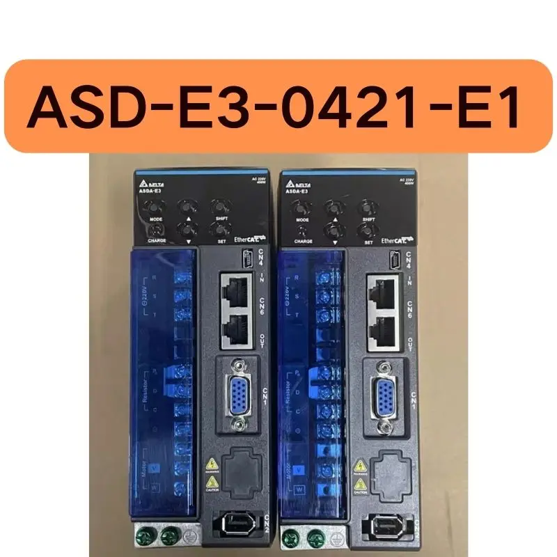 The second-hand 400W drive ASD-E3-0421-E1 tested OK and its function is intact