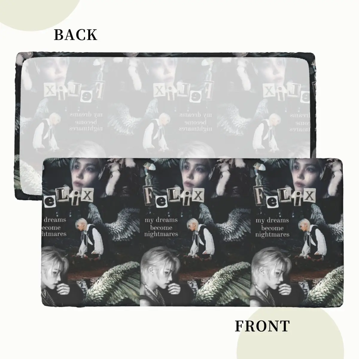 FELIX Korean Kpop Singer Custom Rectangular Tablecloth Waterproof Table Cover for Dining Events Table Cloth