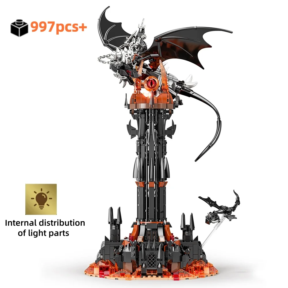 

FUNXINEE Movie Rings Model The Fell Beast Magic Tower Building Blocks Fortress Castle Creative Assemble Bricks Toys Gift Kids