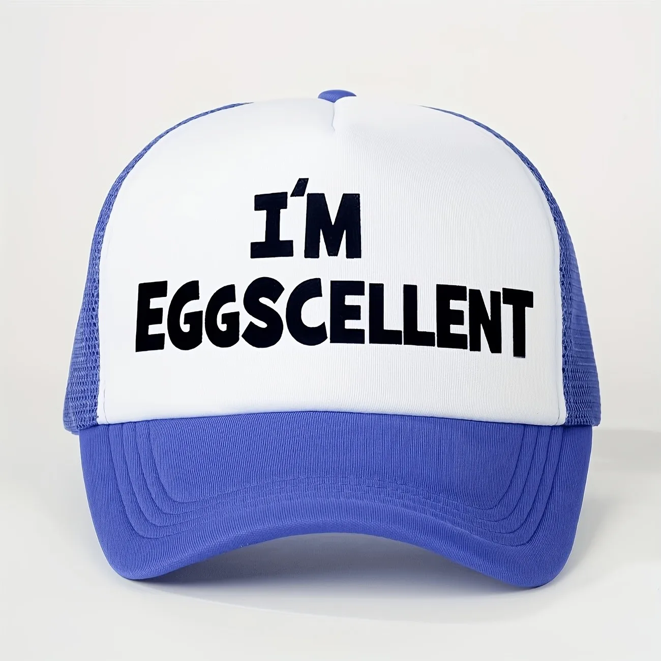 Eggscellent Mesh Trucker Hat Adjustable Breathable Sun Hat for Unisex Adults