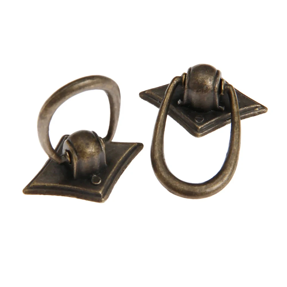 For Home Decor Retro Suitcase Knob Sturdy Zinc Alloy Handles Antique Bronze Zinc Alloy Construction Mounting Hardware Included
