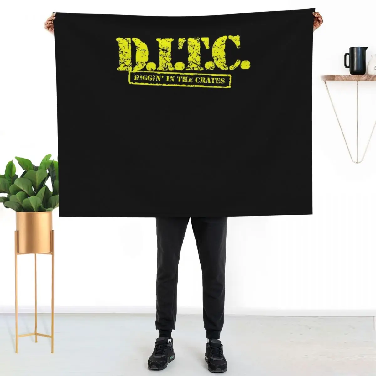 Ditc Crew Replica Rawkus Diggin in The Crates Late 90s Throw Blanket Weighted Thin Decorative Sofa Loose Fashion Sofas Blankets