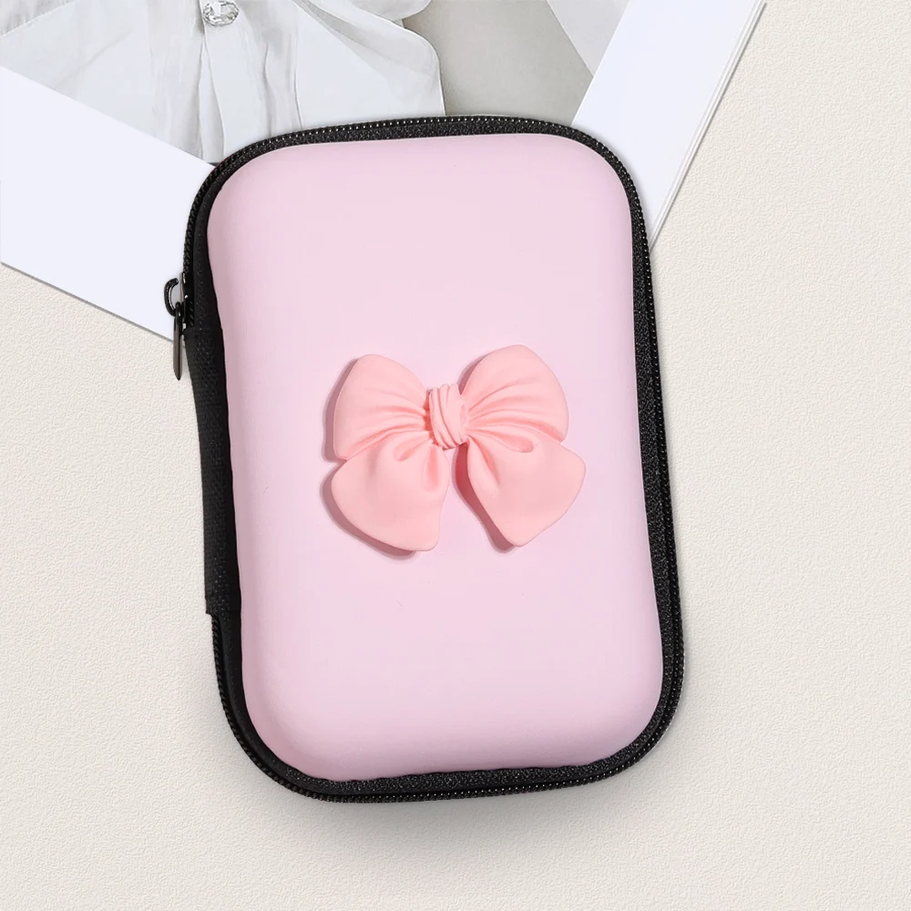 Fashion 3D Pattern Organizer Bags USB Cable Protection Storage Portable Waterproof Double Layers Storage Bags Pocket Pouch Cord