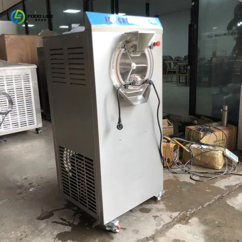 Customized High Quality Italian Hard Ice Cream Machine Water Cooled Freezer