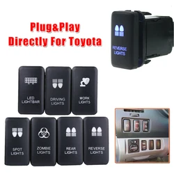 Car LED Light Bar On-Off Push Switch For Toyota For Toyota For Tacoma FJ Cruiser For Highlander Car Signal Light Switch Button