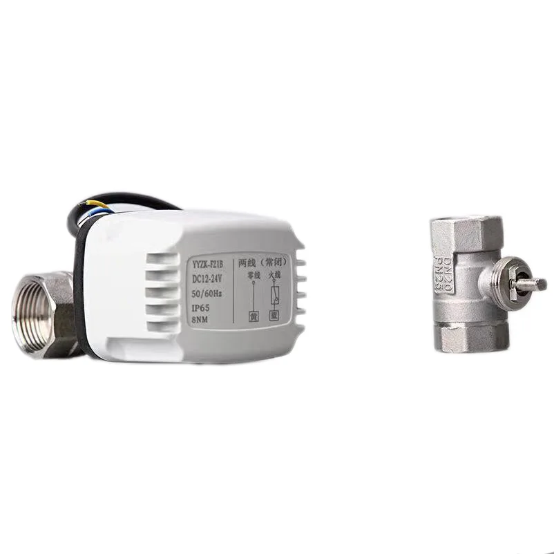 Imagem -02 - Motorizado Ball Valve Aço Inoxidável Ip65 Impermeável 3-wire Controle Latão Válvula de Esfera Elétrica 220v 12v 24v em em Dentro Dentro Aço Inoxidável