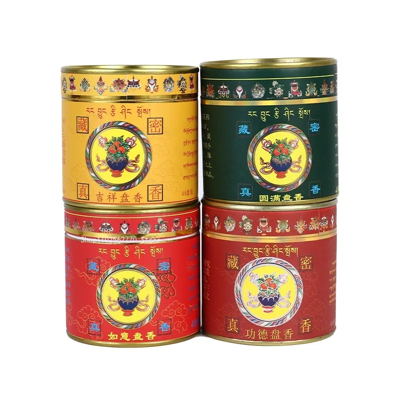 4-hour Tibetan Pan Incense Handmade Natural Sandalwood for Buddha Incense Indoor Smell Burning Home Decoration To Purify The Air