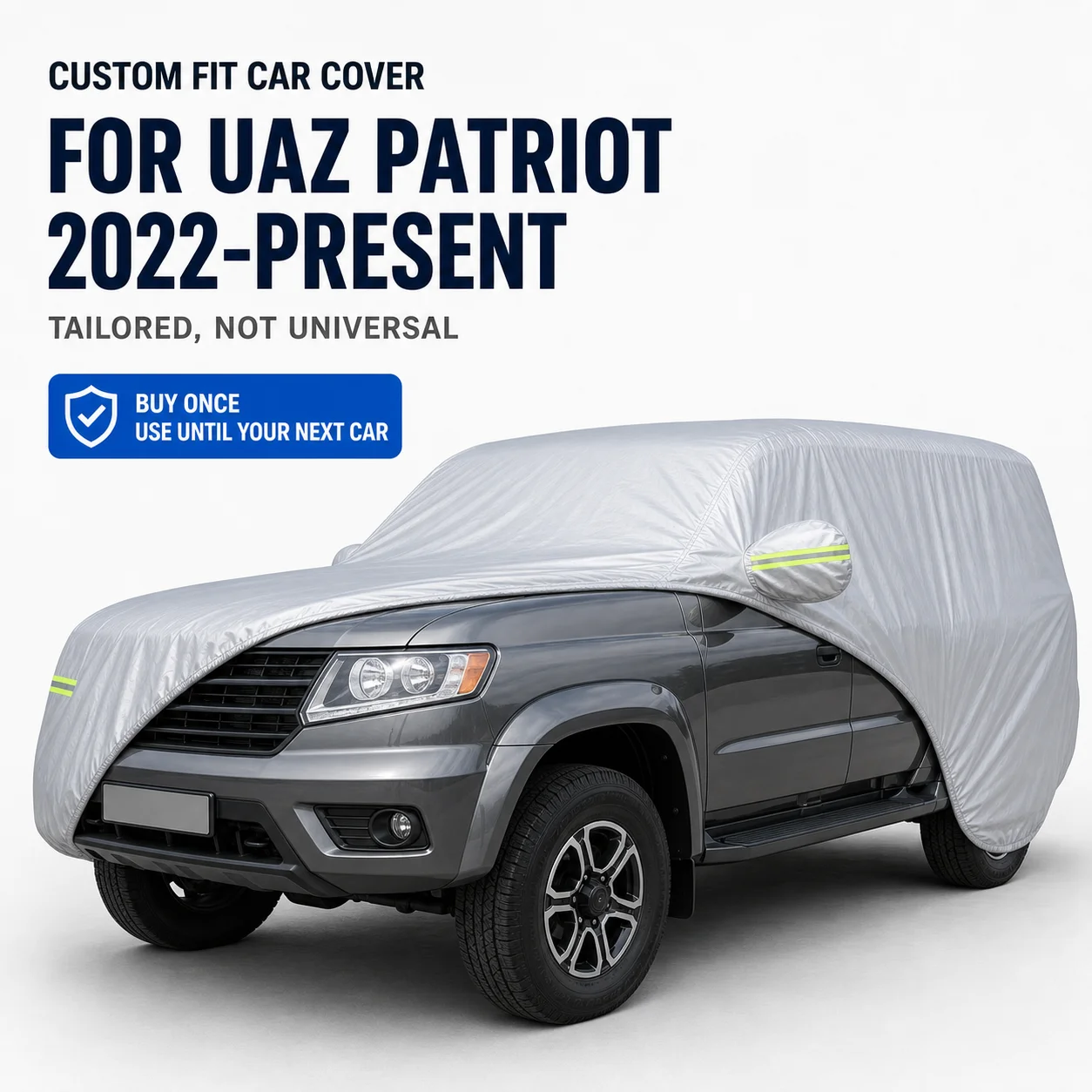 For UAZ Patriot 2022-Present Exterior Car Cover Custom Fit Car Sun Protector Waterproof Dustproof Car Outdoor Protection