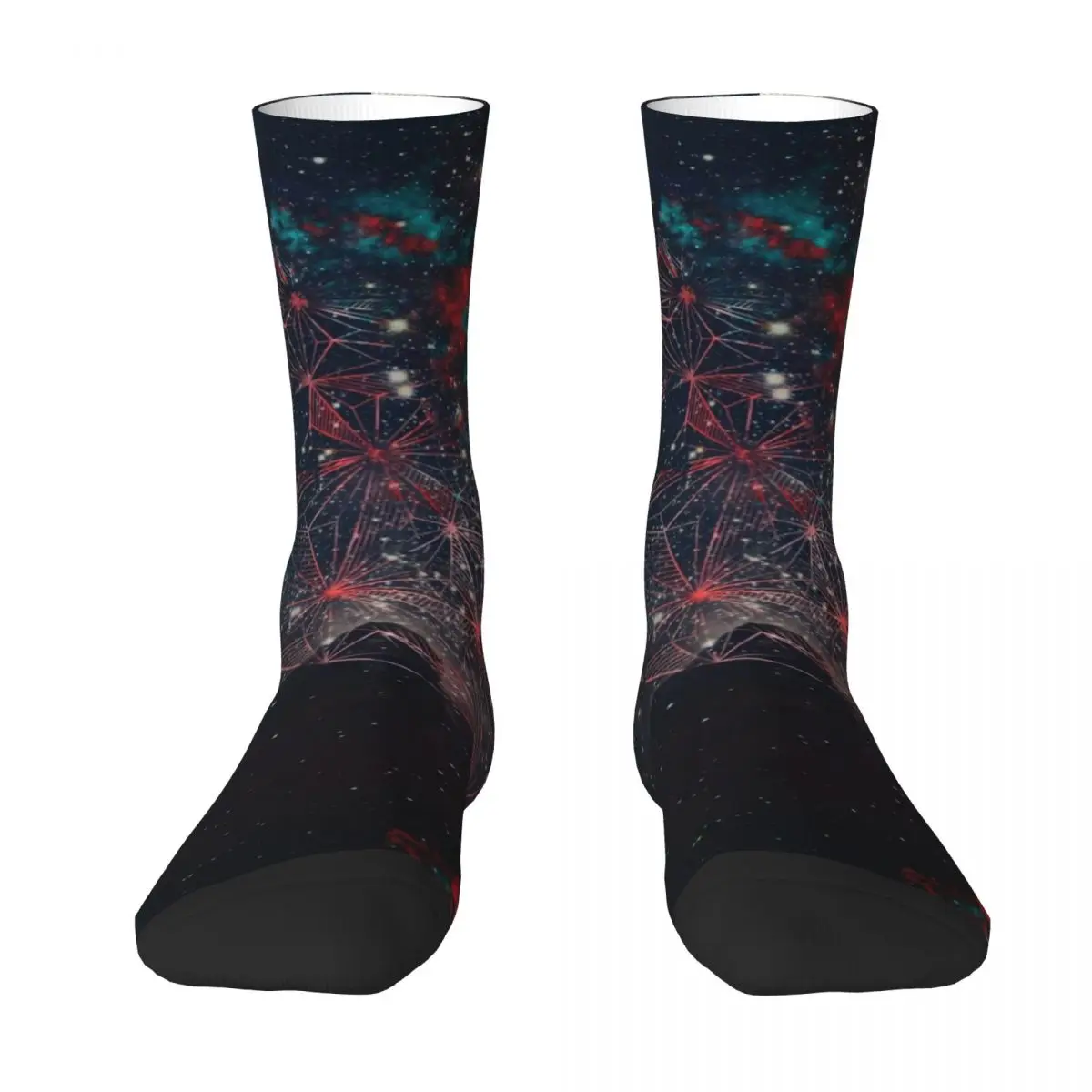 Galaxy Unicorn Socks Celestial Horse Trendy Stockings Spring Non Skid Women Men Socks Soft Breathable Outdoor Socks