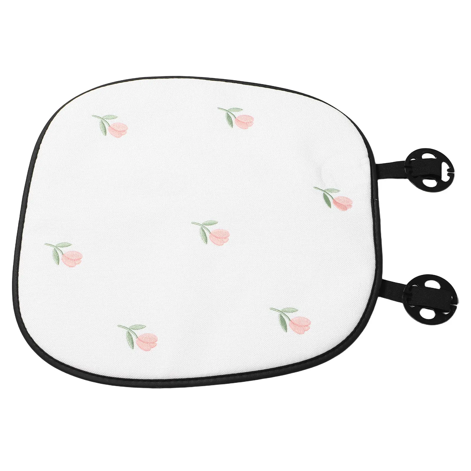 Vehicle Seat Cushion Breathable Cooling Auto Seat Pad Tulip Pattern Decorative Car Cushion Cover for Comfortable