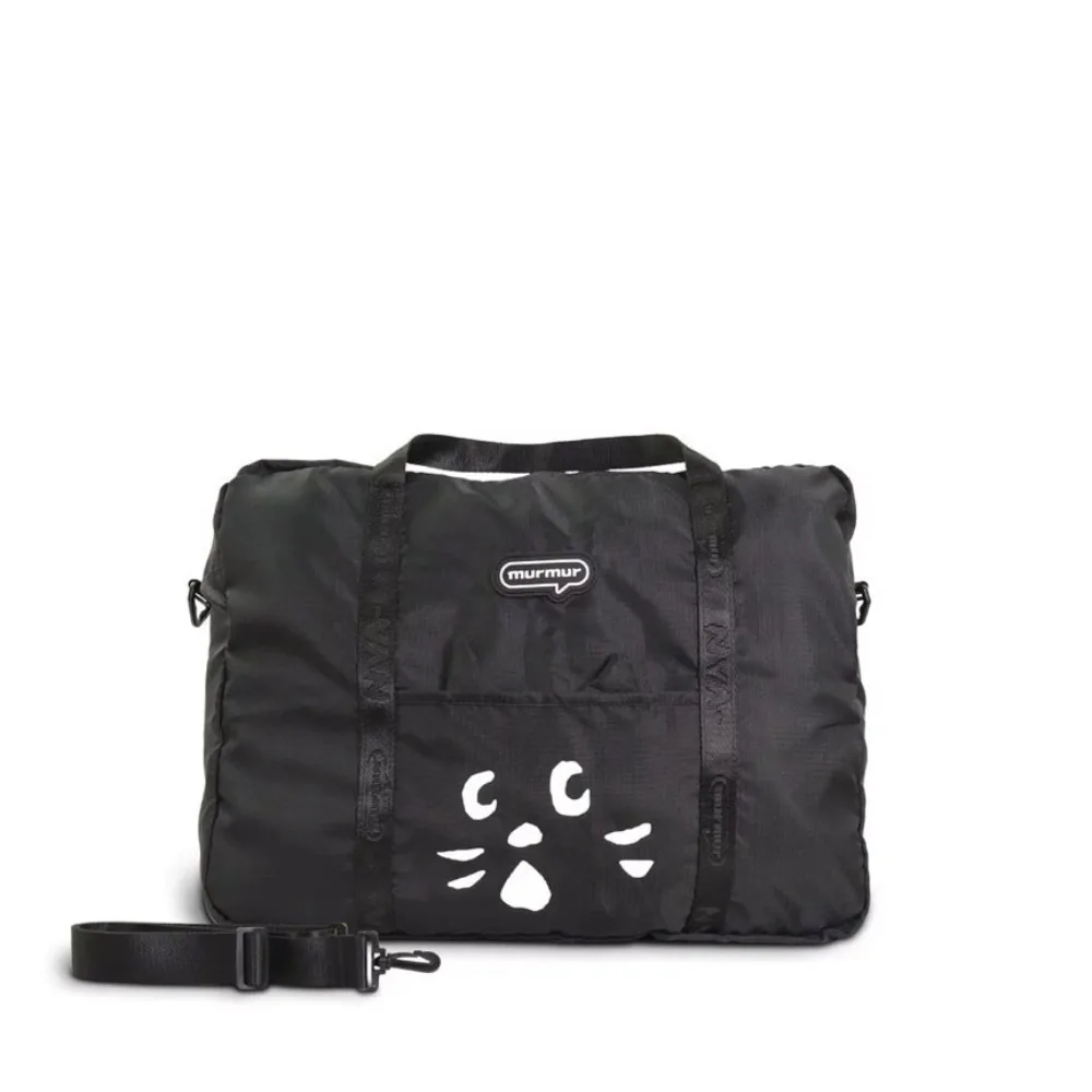 

Shoulder Bag Cartoon Cat Nylon Cloth Bag Wet Dry Separation Portable Travel Luggage Bag Crossbody Large Capacity Gym Storage Bag