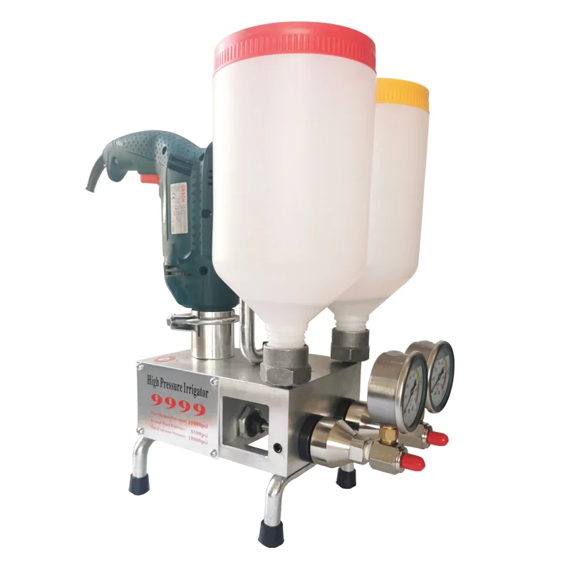 220V/1100W Two-Component Polyurethane Foam/Epoxy Resin Grouting Machine Waterproof Grouting Fluid Leakage Repair Tool