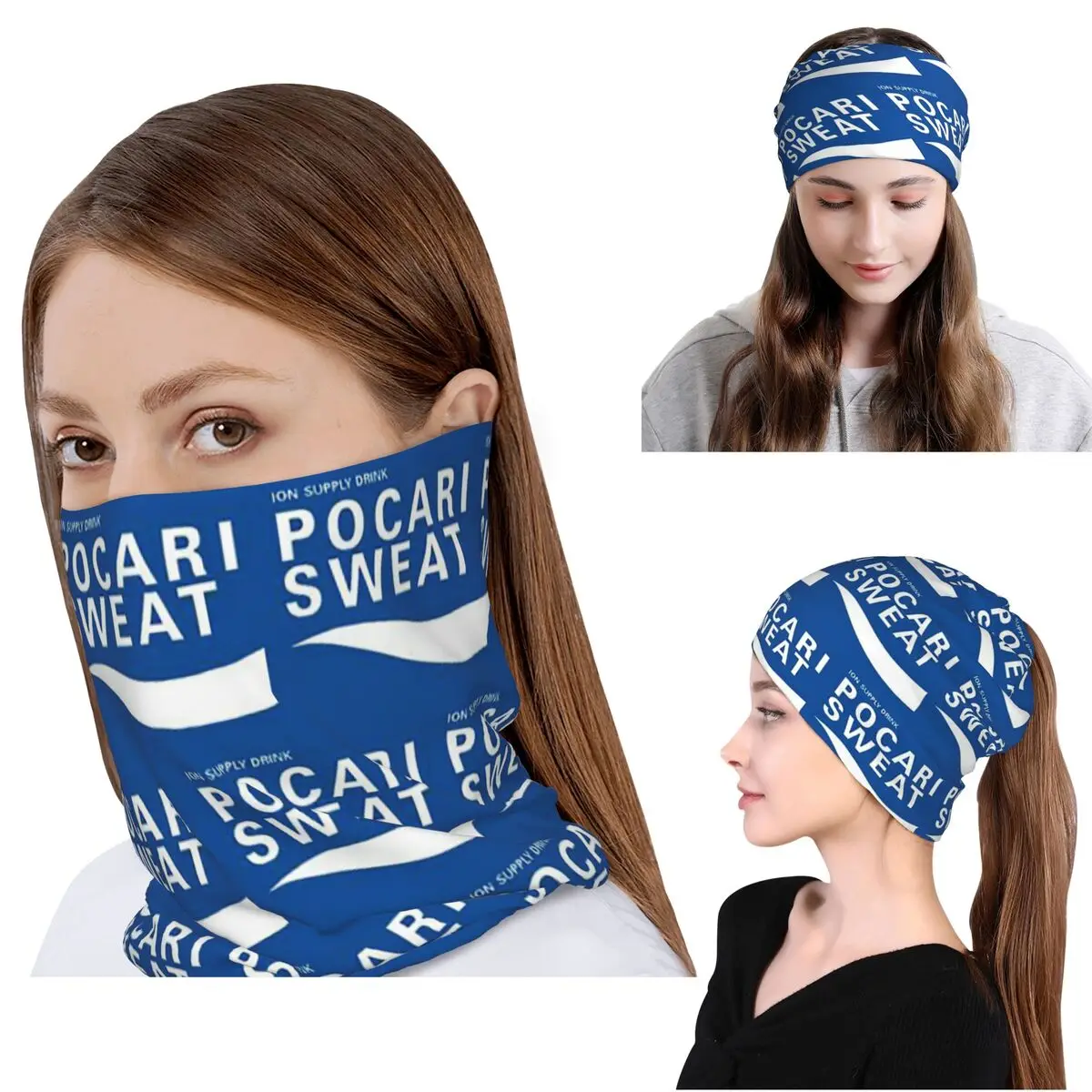 

Just Some Pocari Sweat Bandana Neck Gaiter Mask Scarf Warm Headwear Beanies Hat Unisex Adult All Season