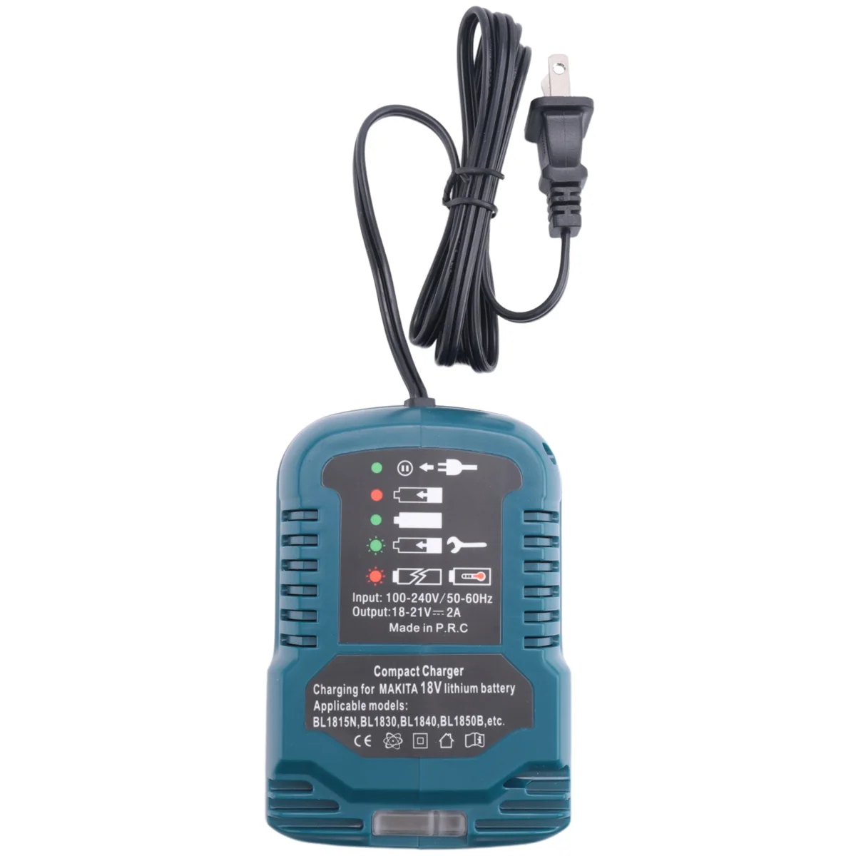 

Replace for Makita 18V Mini Charger DC18RC Replace Charger for Makita Lithium Batteries BL1860 BL1450 BL1830 US Plug