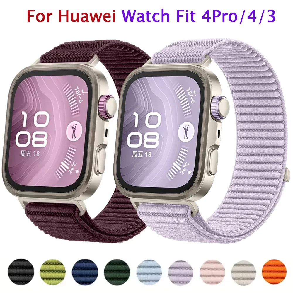 Offizielles Nylon-Geflechtarmband für Huawei Watch 5/4 Pro, atmungsaktives Armband für Huawei Watch Fit 3/4/5 Zubehör.