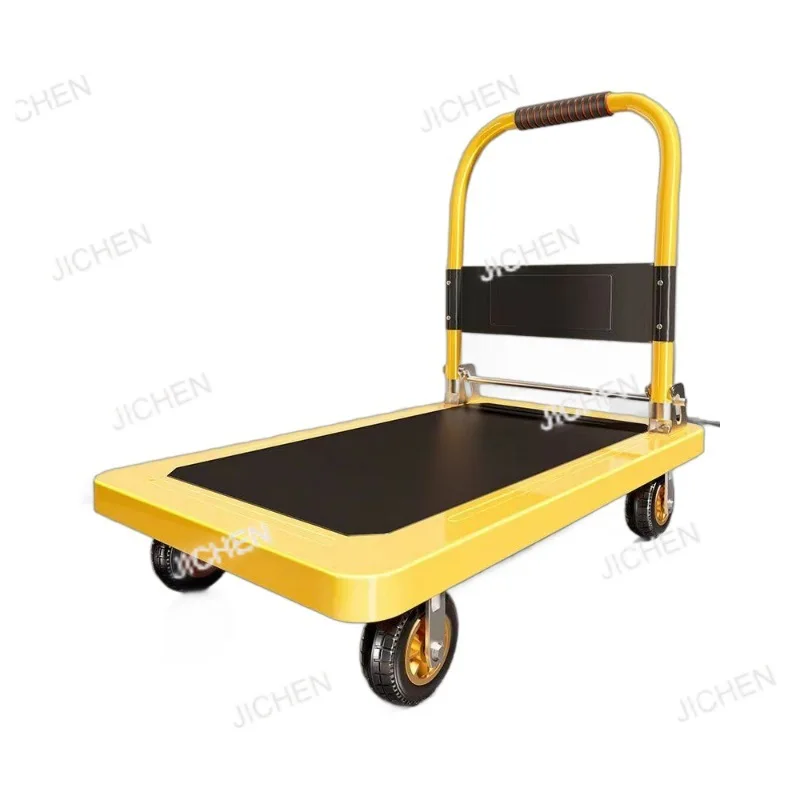 

Тележка RJC с универсальными бесшумными колесами, складная, для перевозки грузов, усиленные колеса, утолщенные, для тяжелых нагрузок