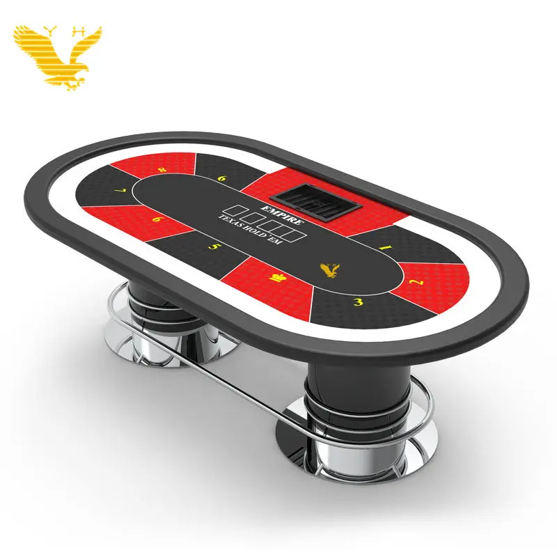 

YH 10 Players Casino Gamble Table Poker Room Texas Poker Table For Home