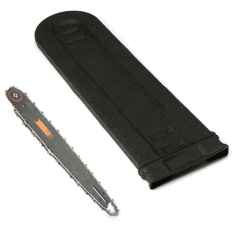 ABJI-3X 8 بوصة-12 بوصة غطاء شريط المنشار Scabbard الحرس لوحة دليلية عالمية لشريط المنشار Stihl الغطاء الواقي أسود