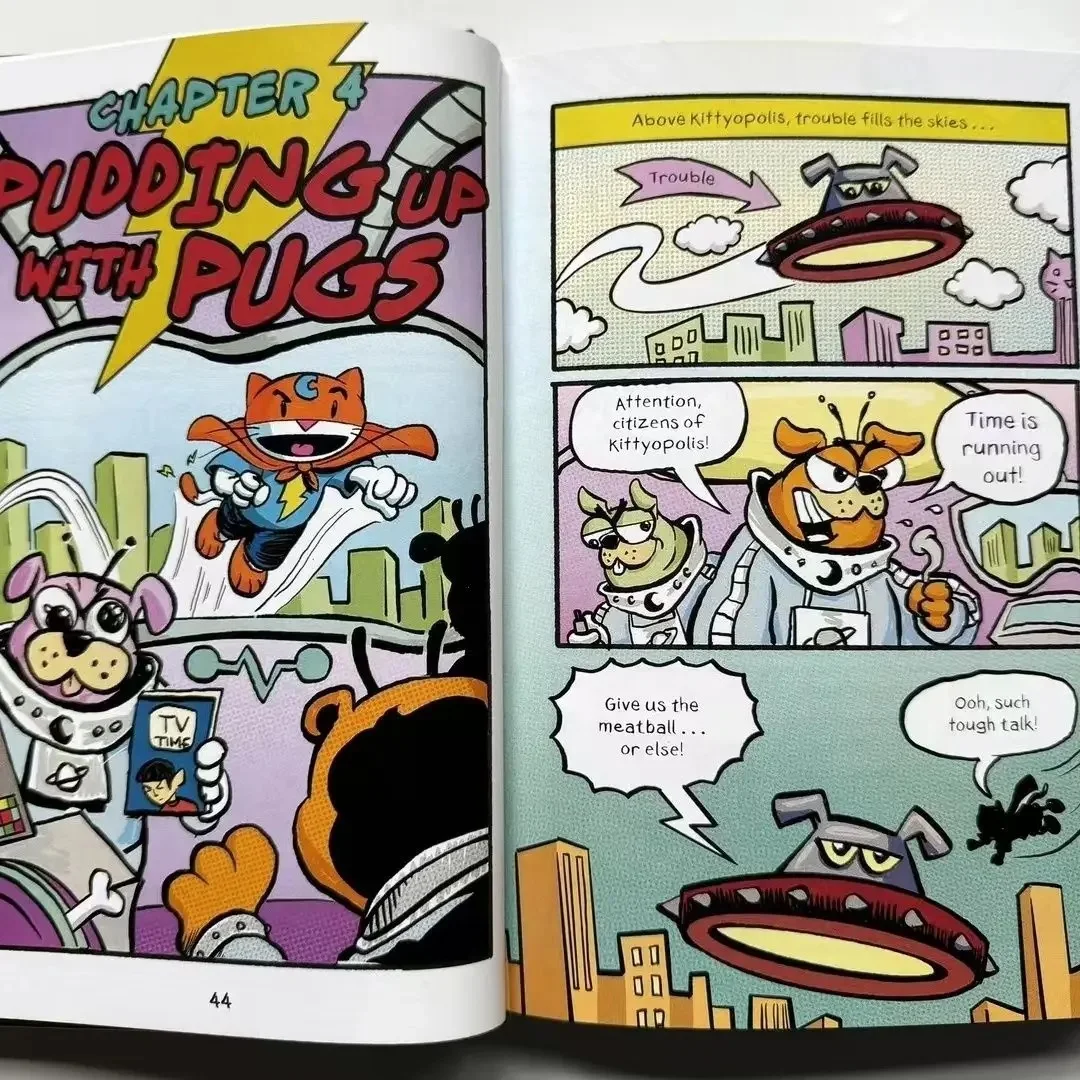 Max Meow 5 Volumes Hilarious Full Color Comic Max Cat, Full Color Comic Picture Book, Hardcover Edition English