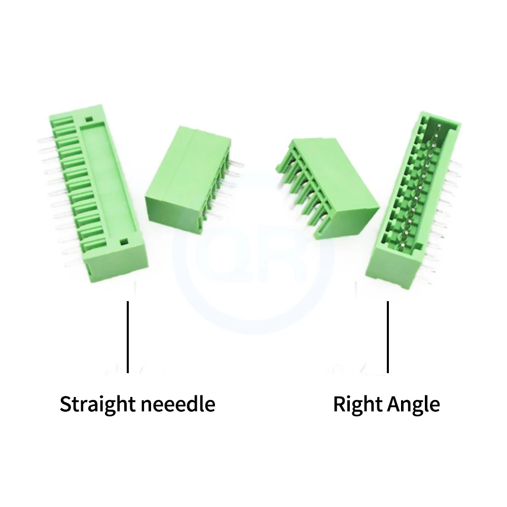 (10 pcs) 2EDGV 2EDGR 2.5mm Straight Pin / Right Angle 15EDGV / R 2.5 Small Pitch PCB Soldering Terminal Miniature Solder Board