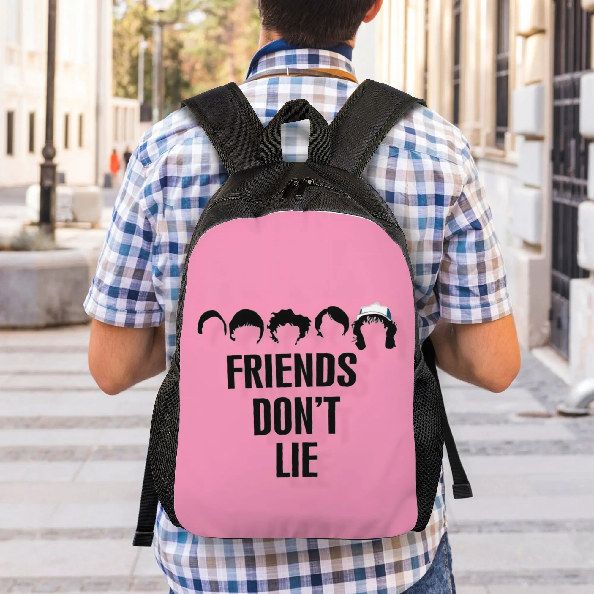 ST College Bag Back to school season Friends don't lie 1  Portable Backpack