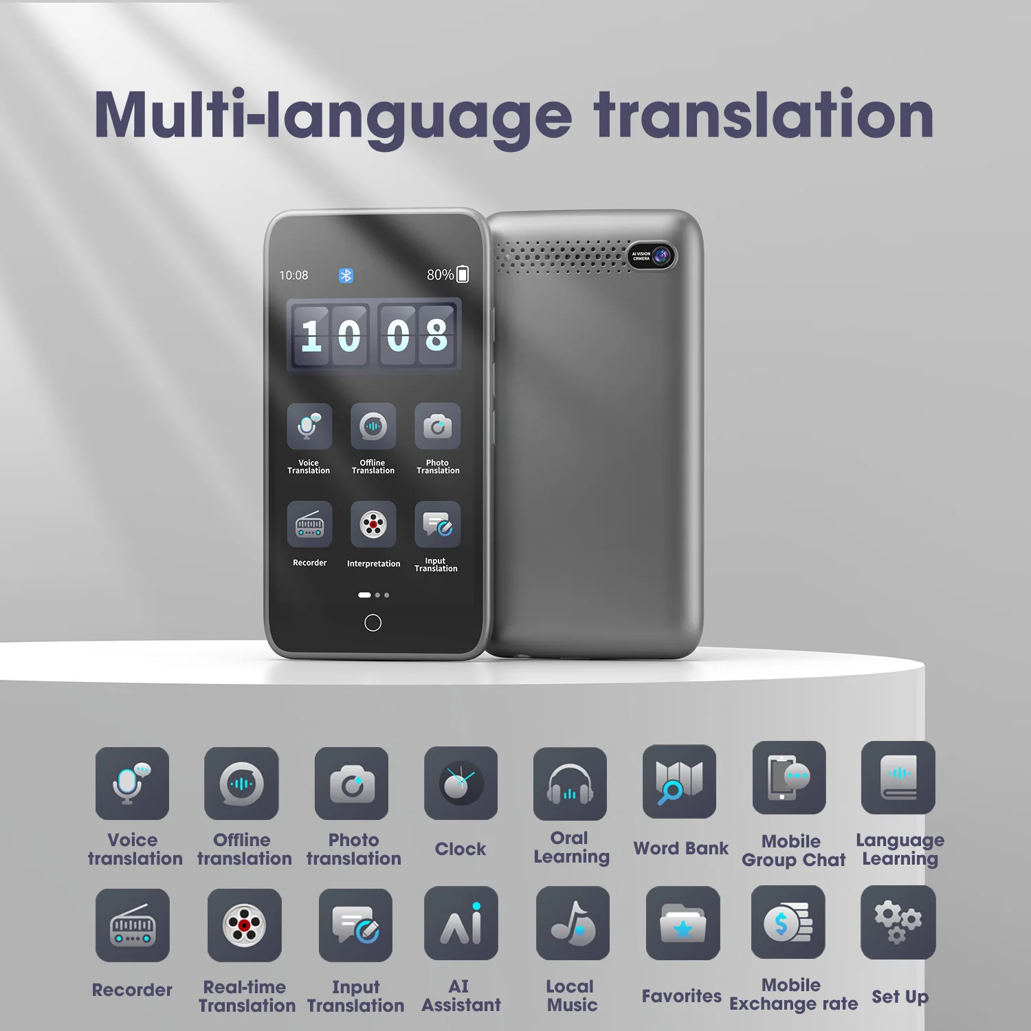

142 Languages AI Automatic Intelligent Voice Translation Business Special Offline Translator Taking Photos Translation Travel