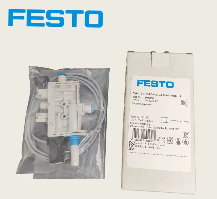 1pcs FESTO Vacuum Generator OVEL-10-H-15-PQ-VQ6 OVEL-7-L OVEL-7-H-15-PQ-VQ4-UA-C 8049054,8049045,8069572,604110,8049053,8049050