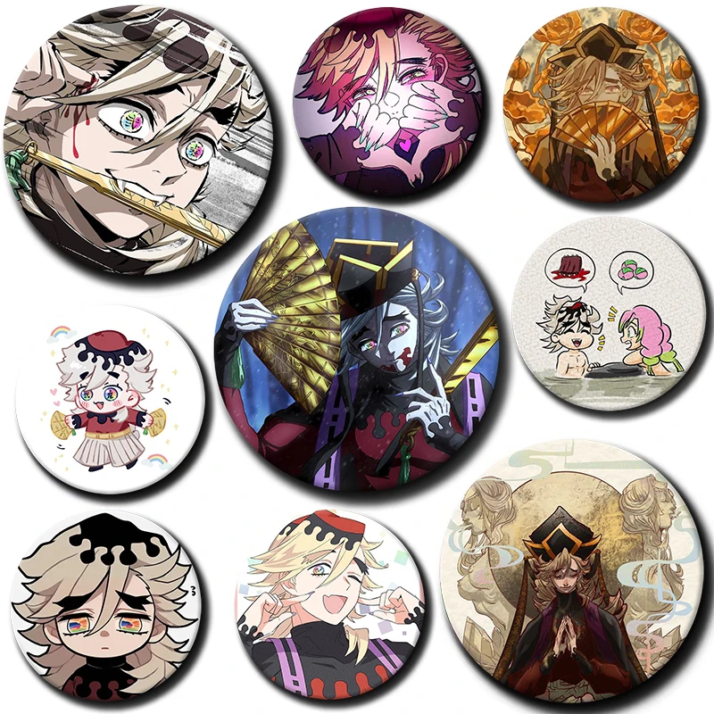 

58mm Cartoon Character Doma Soft Button Pin Badge Anime Role Doma Brooch Creative Badge for Backpack Clothes Decoration Gift