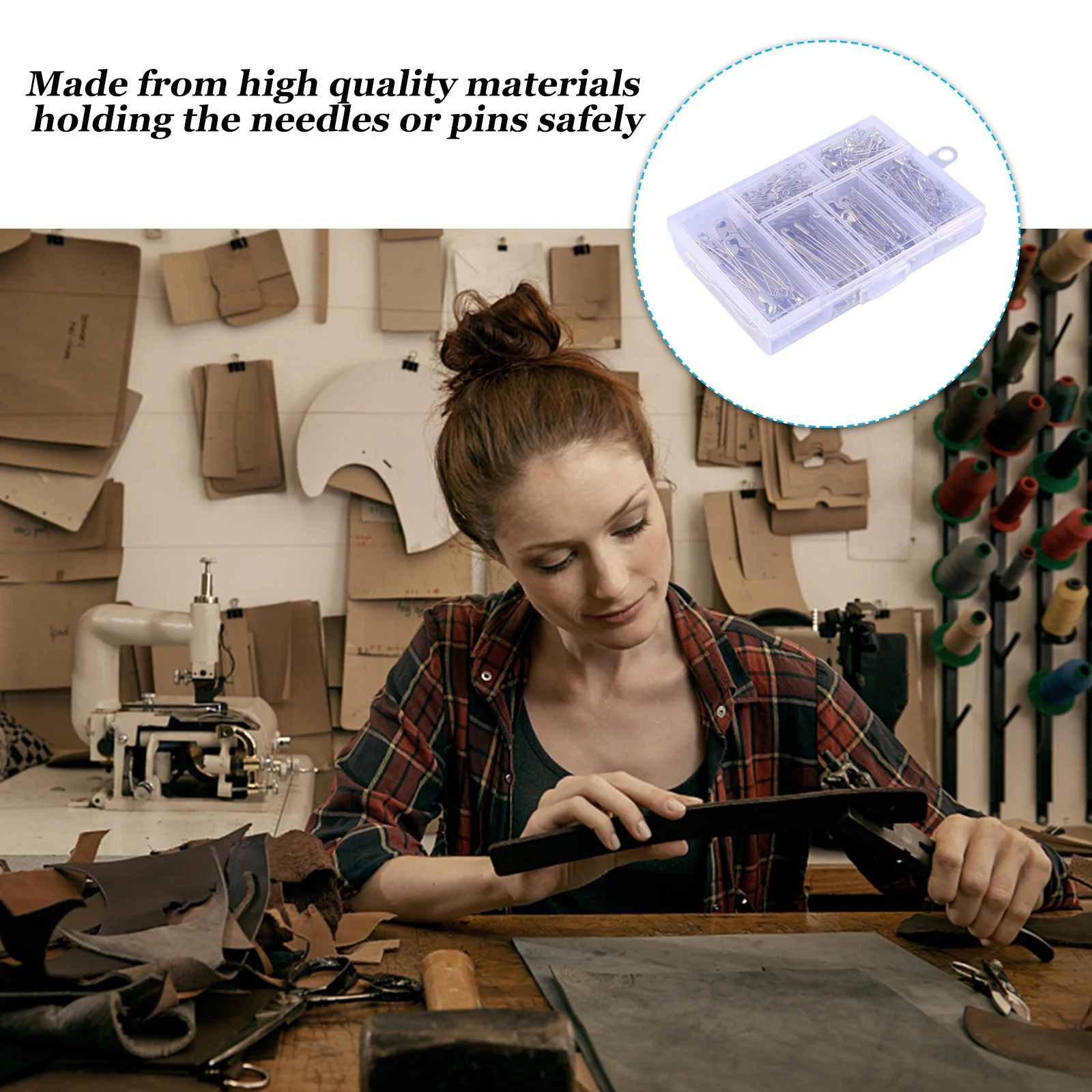 

250Pcs Safety Pin Rust Resistant Metal Clips Durable Sewing Accessories DIY Handmade Clothes Pins Bulk Set for Fastening