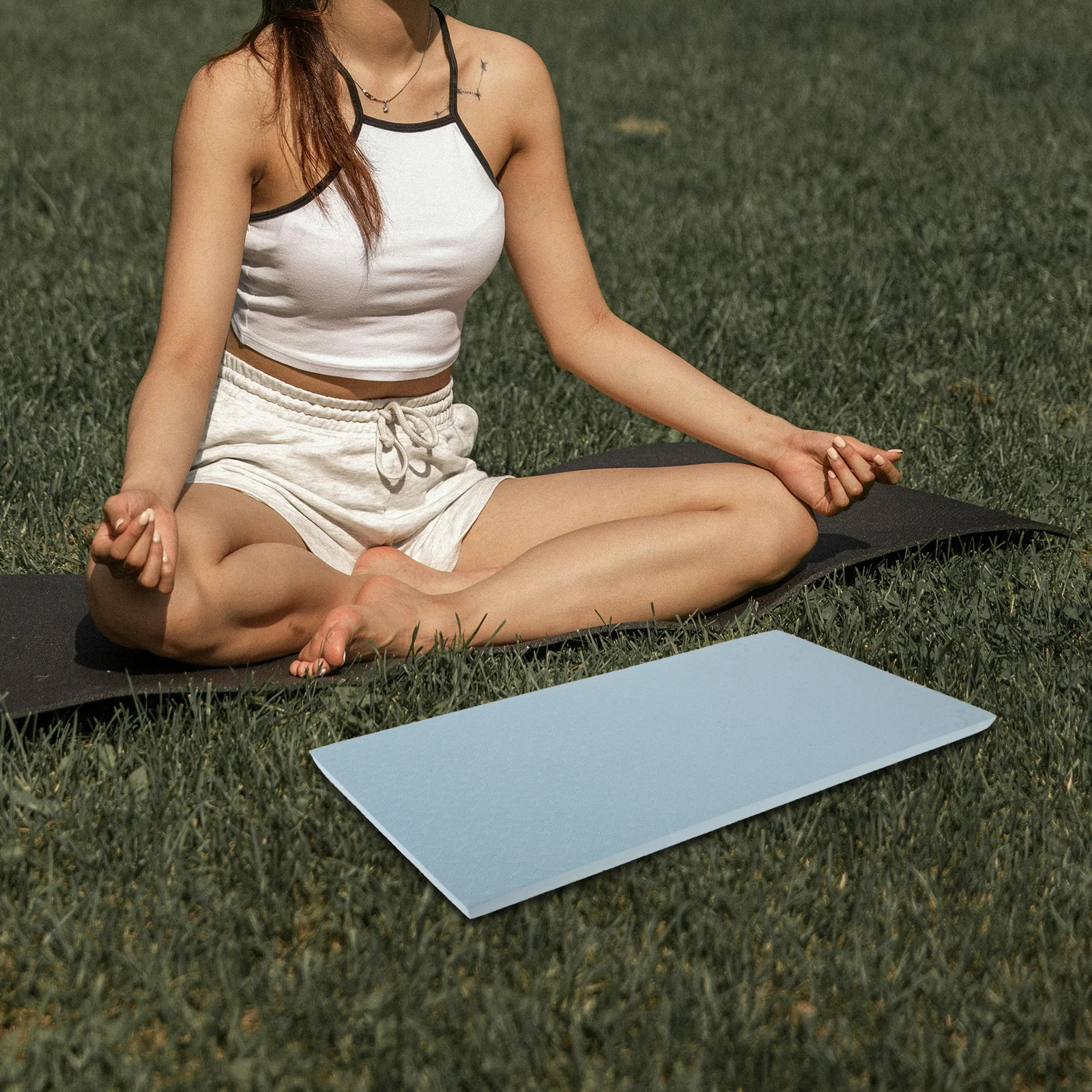 

Thick Padded Yoga Mat Soft Cushioned Support for Pilates Fitness Balance Training Gym Exercise Mats Cushion Padded Yoga Mat