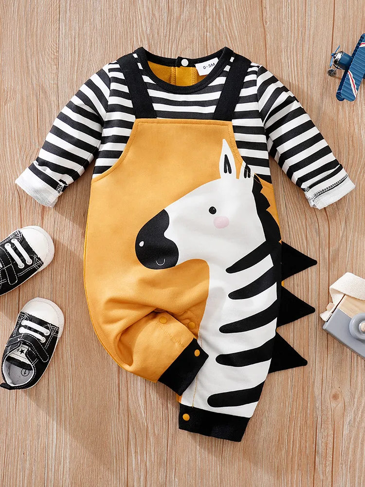 Baby Clothing Casual Clothes Fashion pretty sleeve Outfit Solid Boy yellow Cartoon 100% Cotton short Sleeve Summer yellow