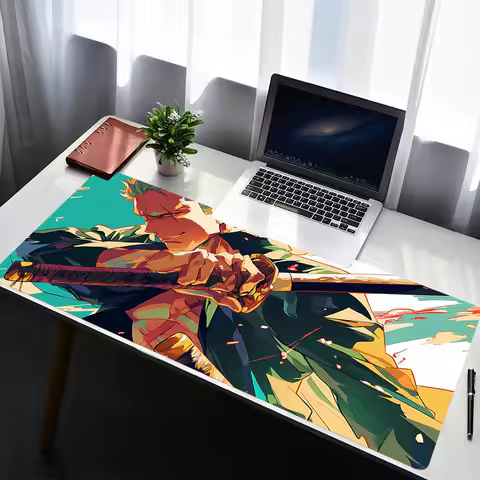 Mouse Pad PC Accessories Non Slip Rubber Mousepad Laptop Gamer One Piece Zoro Office Keyboard Pad Computer Gaming Desk Mouse Mat