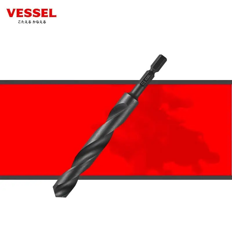 

Спиральные сверла по дереву и металлу серии VESSEL KMD Сверла для расширения сверл из высокоскоростной стали с шестигранным хвостовиком, сделано в Японии