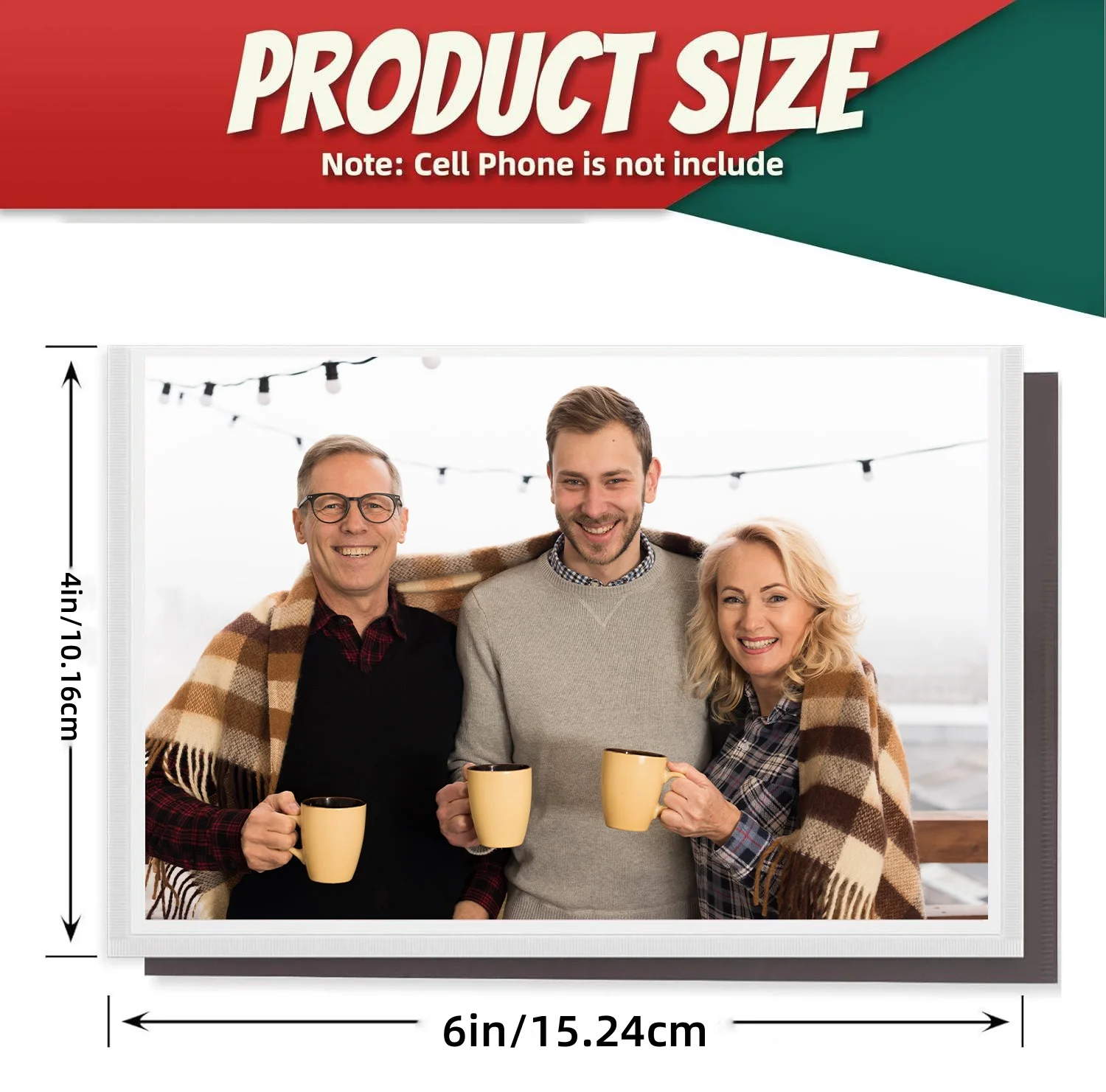 Magnetic Picture Frames for Refrigerator, White, Holds 4x6 Inches Photo, 14 Pack, Premium Magnetic Photo Frame