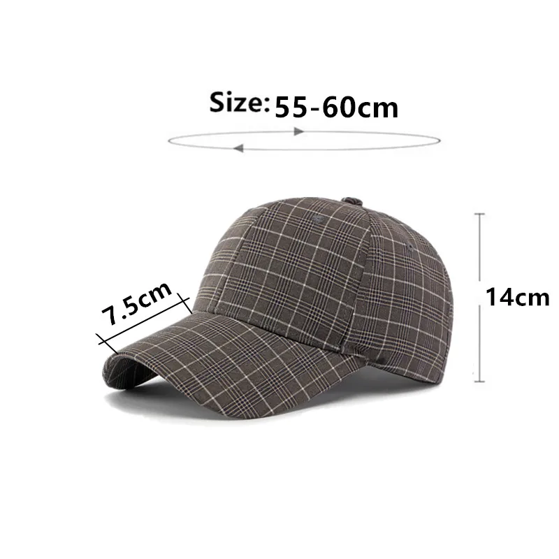 New summer hardtop grid Baseball caps For men and women Camping Fishing Hat Party hats 모자 골프용품 땡처리 gorras hombre кепка casquette