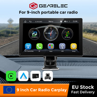 Portable Car Stereo Wireless Wired CarPlay Android Auto  9 inch Screen Bluetooth  FM Transmitter Multimedia Receiver MP5 Player