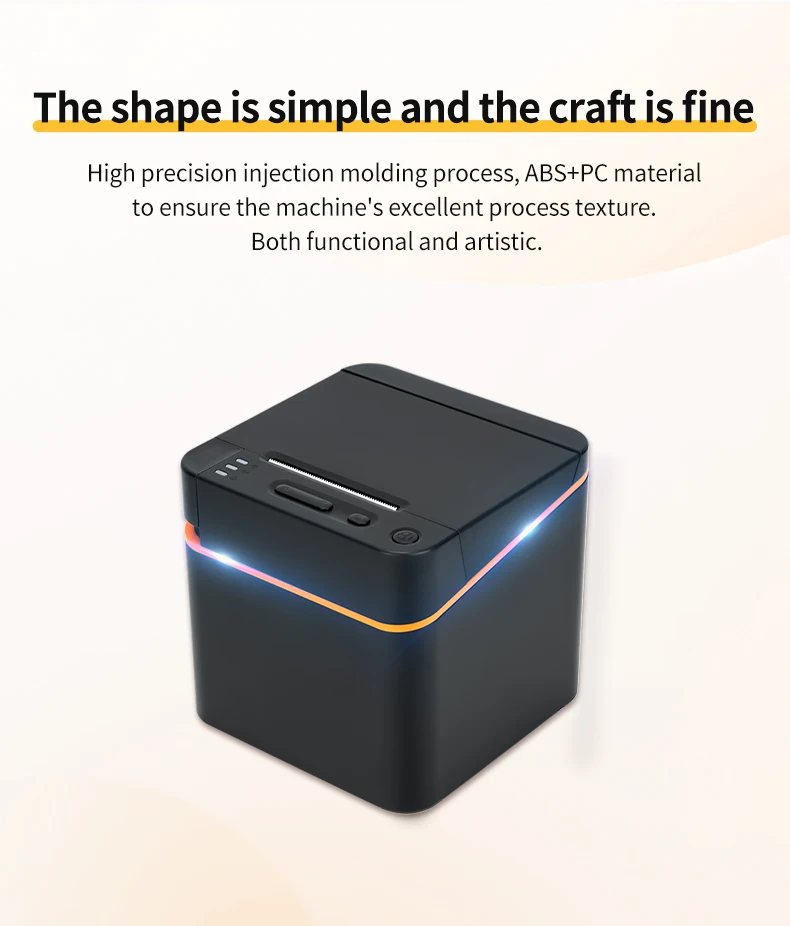 Thermal Receipt Printer, 58mm Max-Width POS Printer with High-Speed Printing Small POS Bill Printer for Restaurant Sales Retail