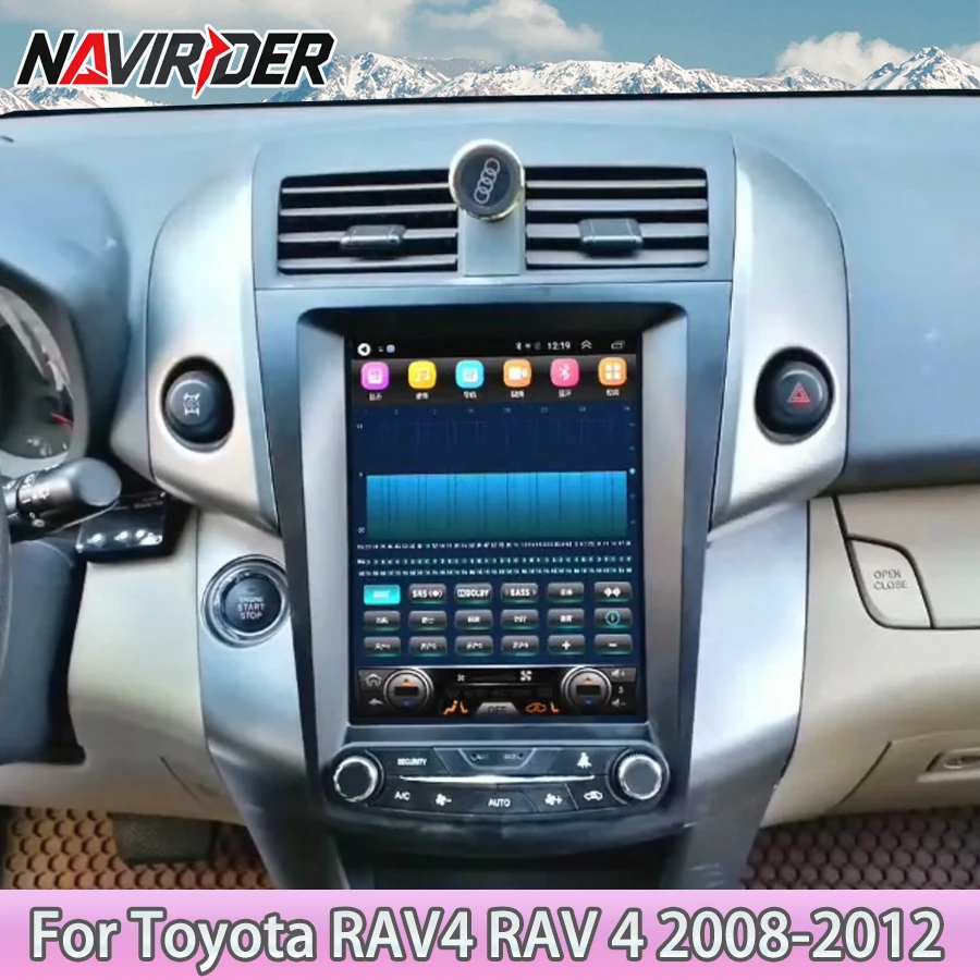 10.4inch Car Radio For Toyota RAV4 RAV 4 2008-2012 CarPlay Android Screen Android Auto Stereo GPS Navi Multimedia Video Player