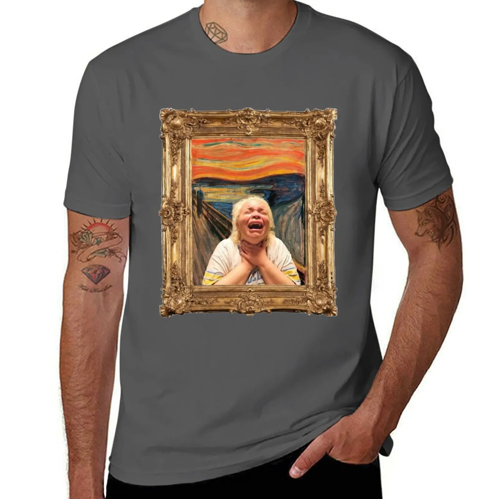 

The Scream. Now starring Trisha Paytas T-Shirt anime t shirts oversize cotton t shirt pack T-Shirt