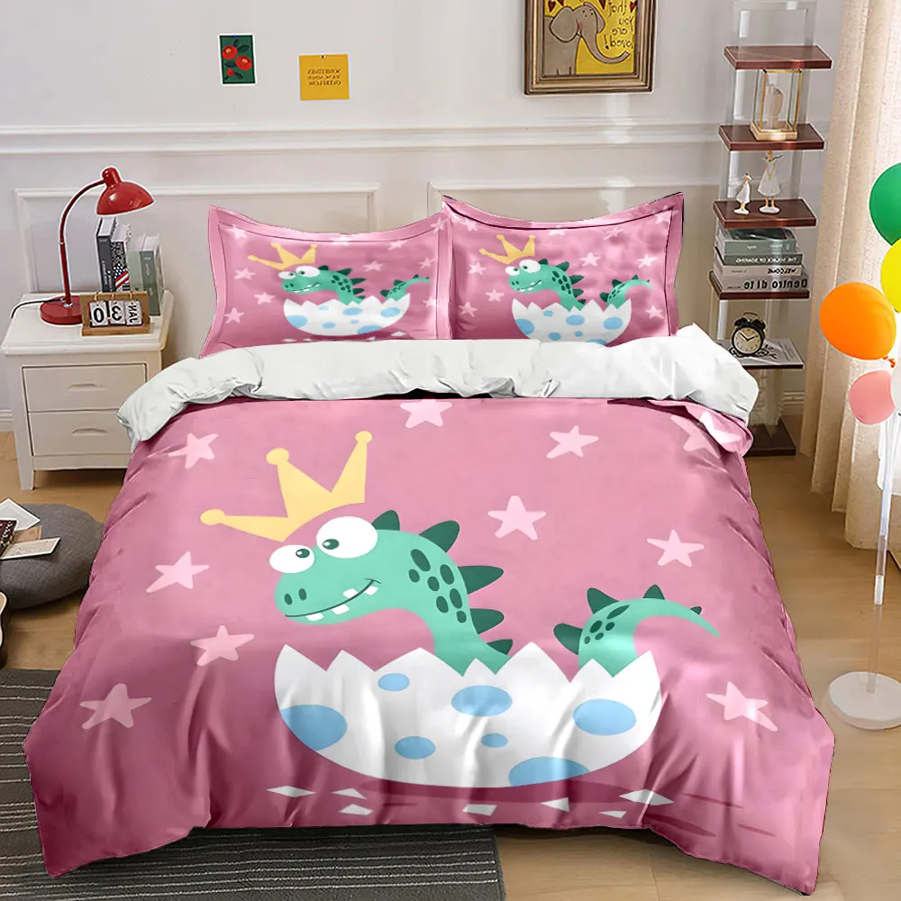 

"Baby Dinosaur Party Decor Set" Exquisite three-piece bedding set gift for kids and adults