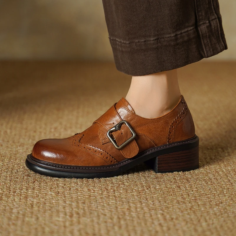 Oxford Shoes Brogue - 2027 New Buckle Brogue Shoes for