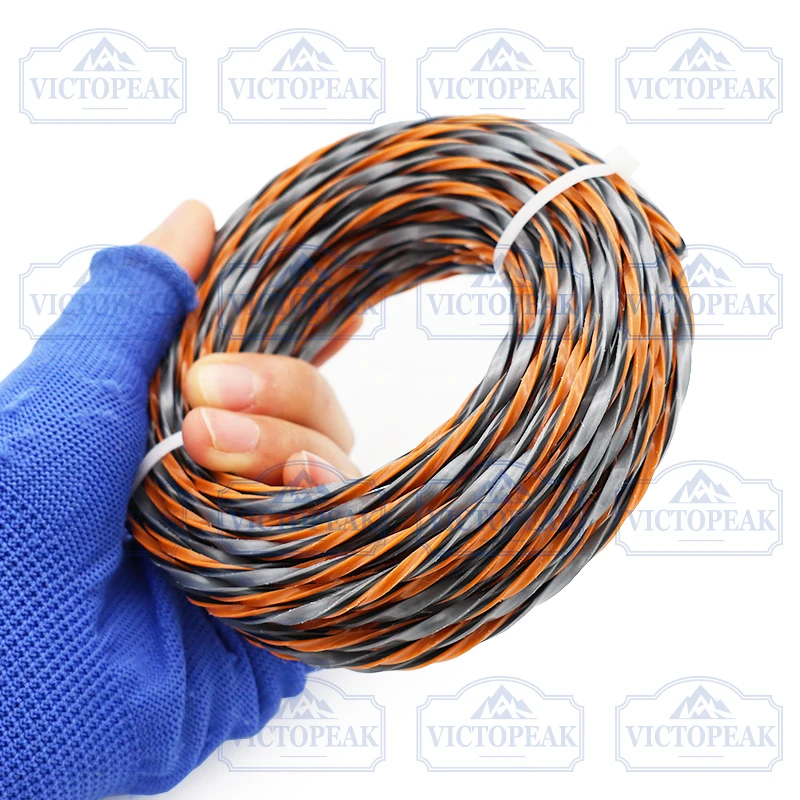 Professionelles Gartengeräte-Zubehör: 3,0mm*15m Trimmerfaden für Freischneider-Trimmerköpfe – Detail 4
