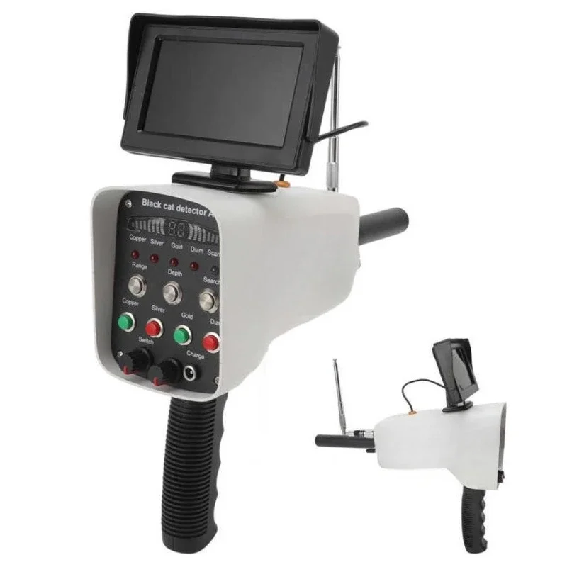 White - body machine, new display screen, metal detector, outdoor detection, gold, silver and copper searcher