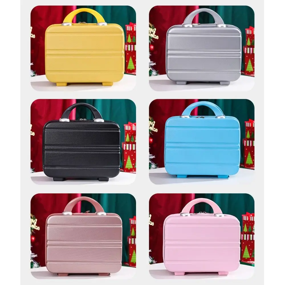 14 inch Portable Multi-function Mini Travel Suitcase Cosmetic Box Hand Luggage Organizer Case Small Boarding Case Multicolor