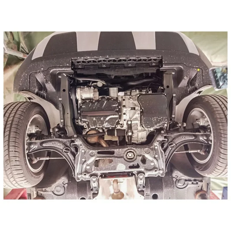 ل VW جيتا VS7 2020-2024 1.4T تحت المحرك الحرس سبلاش درع الطين الحاجز غطاء الطبق درابزين قطعة من نسيج حامي سبيكة